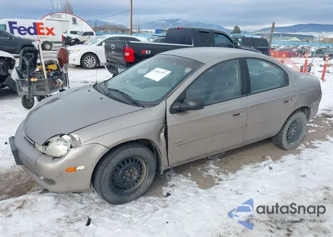 2000 Dodge Neon Highline из США, поврежденный, VIN 1B3ES46C1YD680067